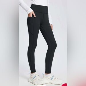 Baleaf Kids Black Leggings NWT